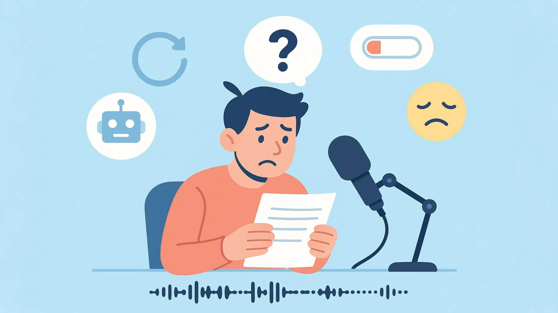 difficult to record podcast