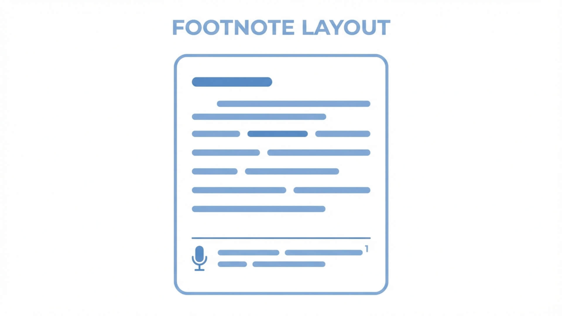 footnote layout