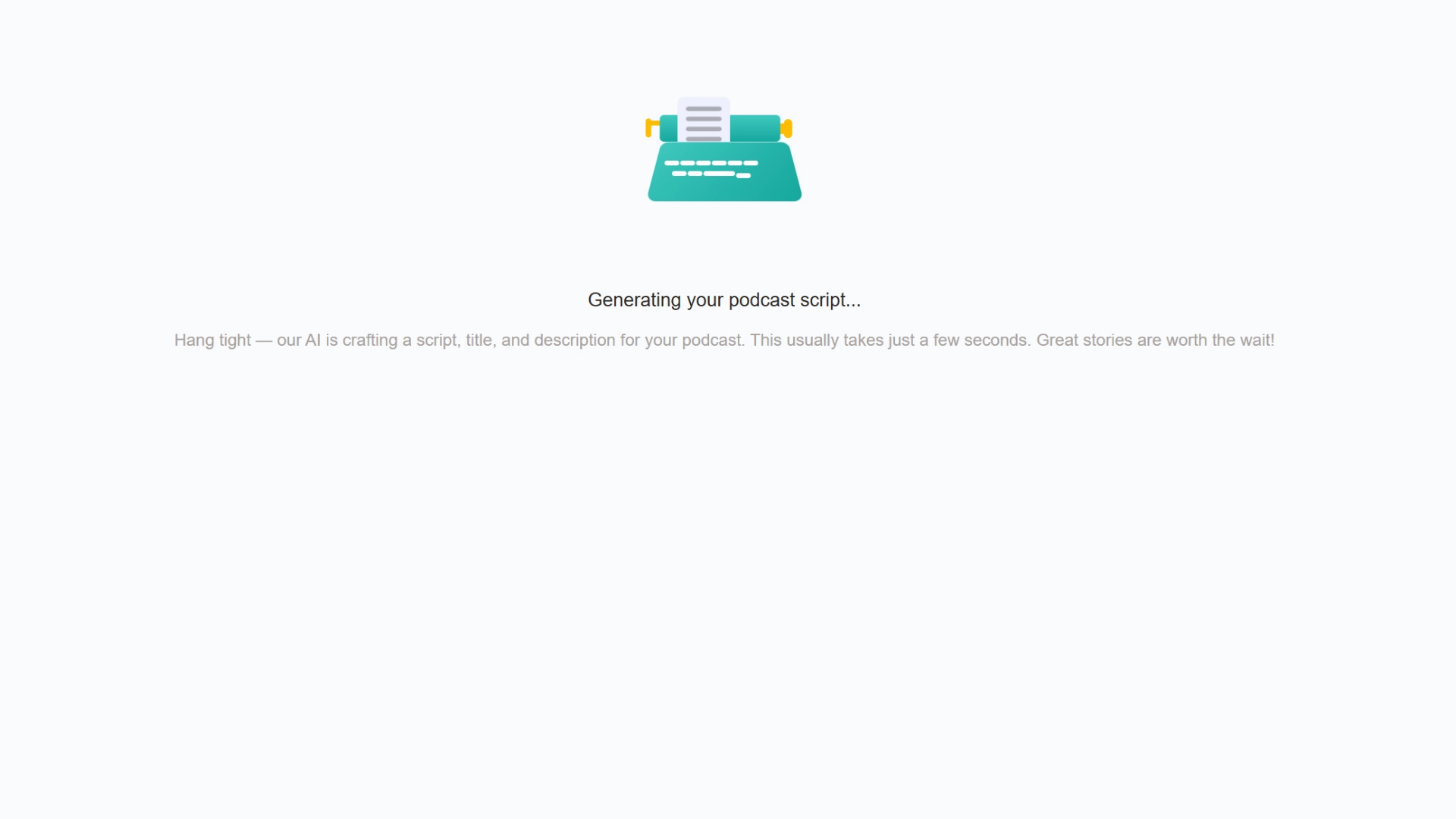 generazione di script di podcast