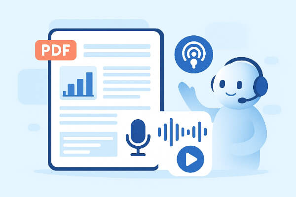 pdf to podcast with ai cover image