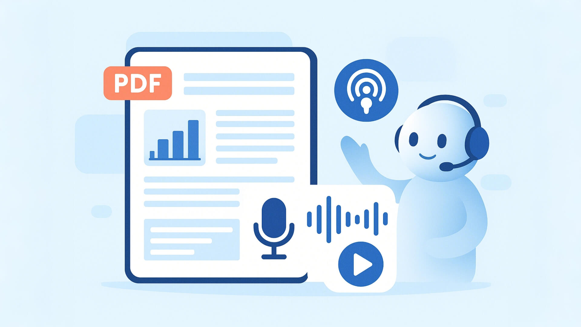 pdf to podcast with ai