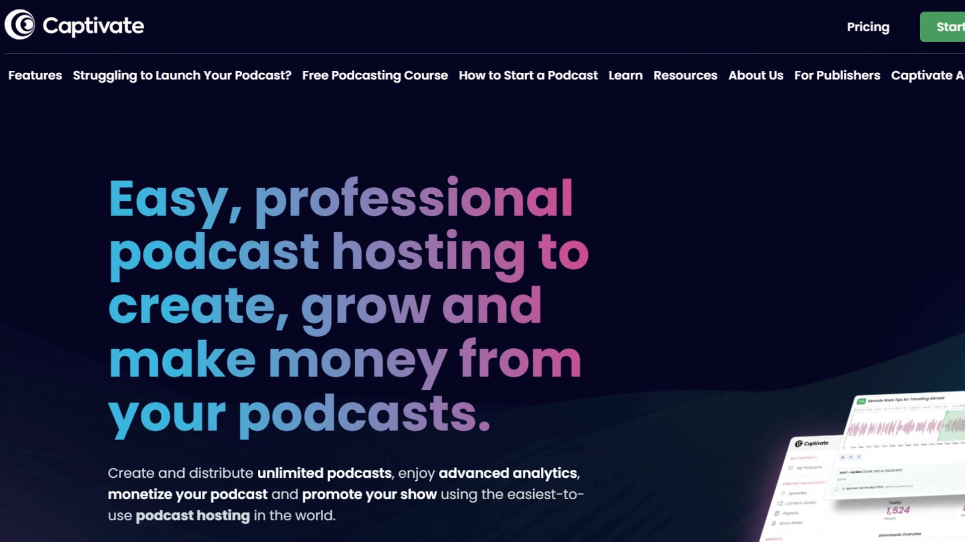 podcast Captivate