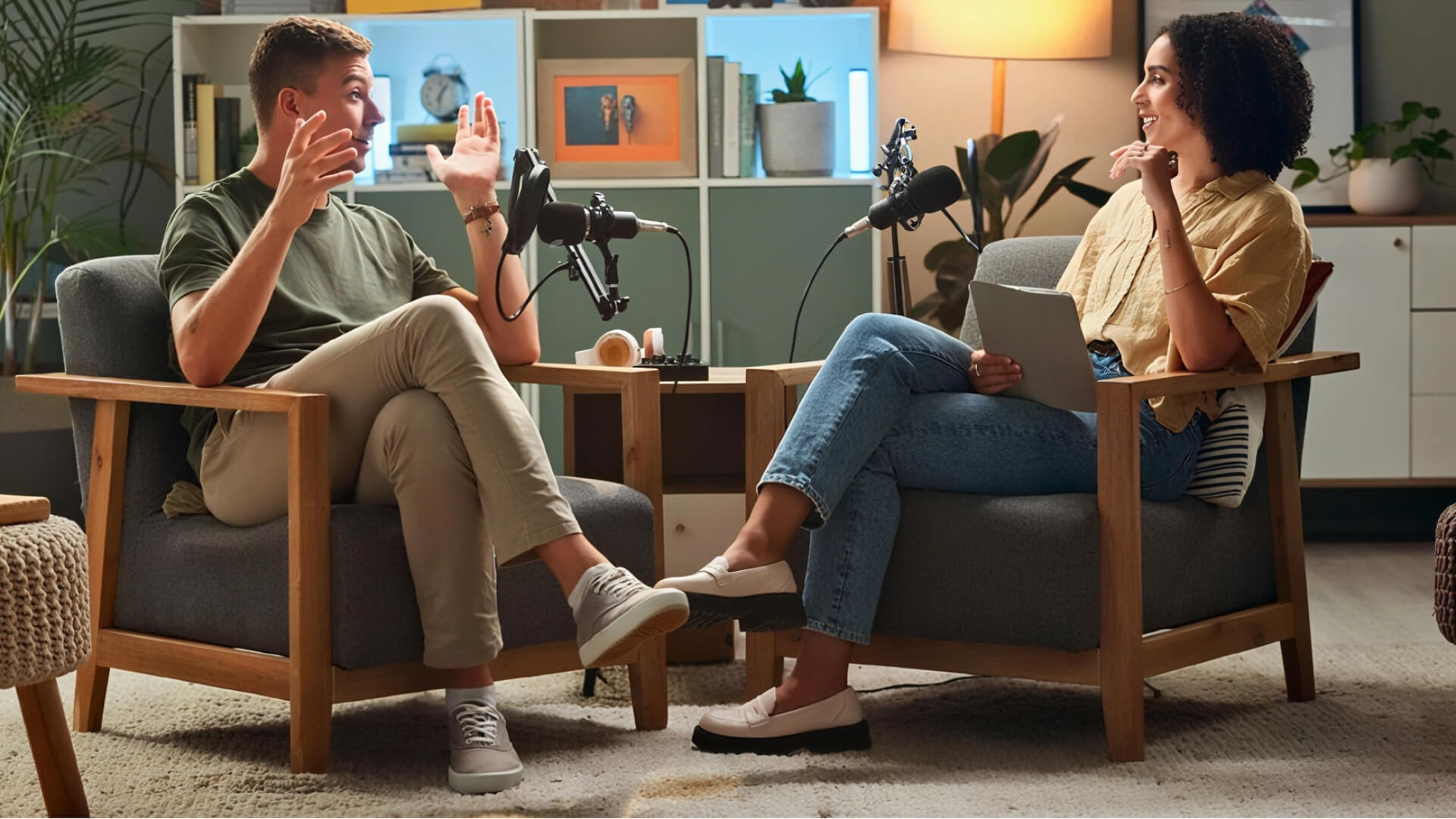 podcast recording