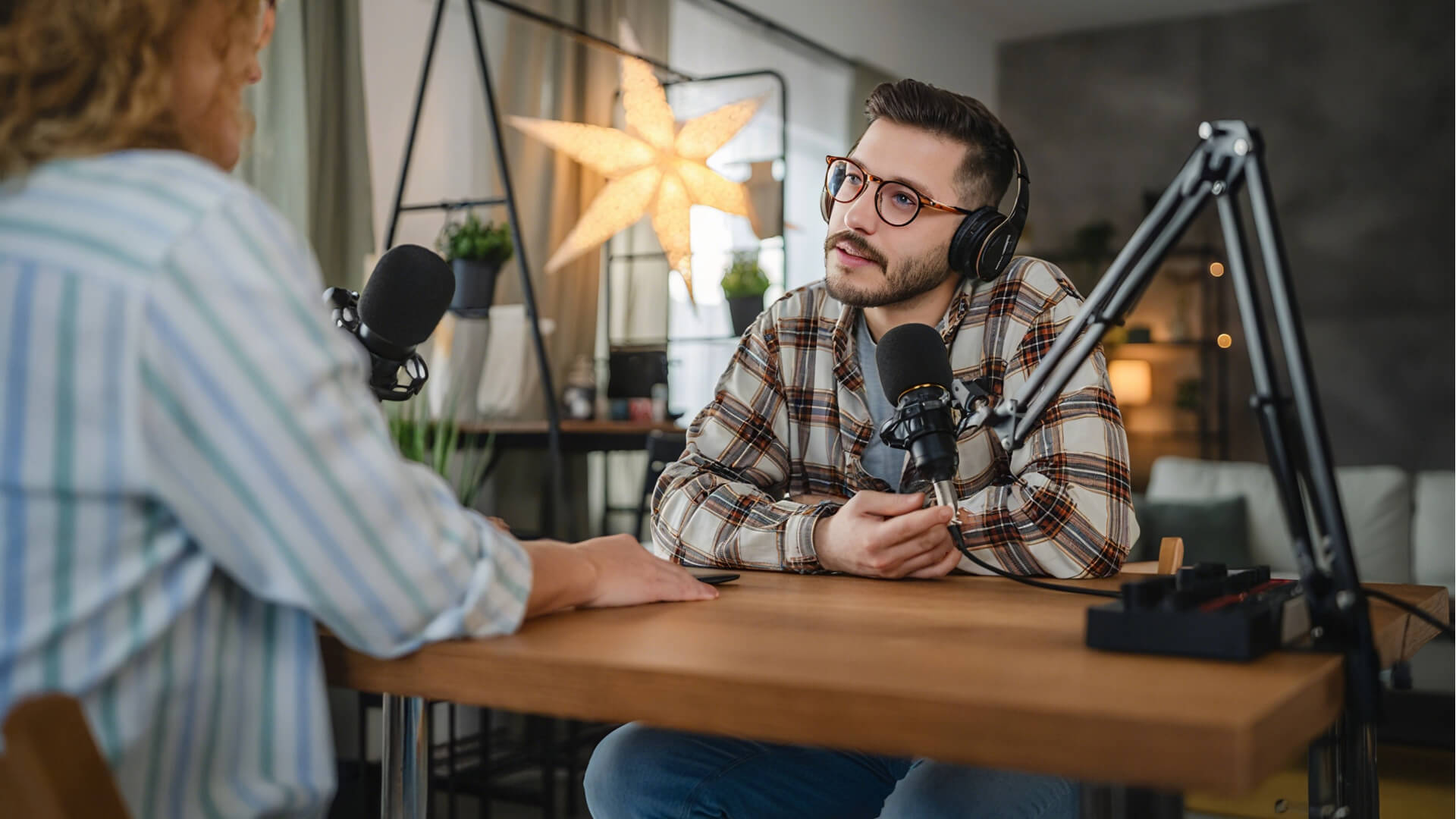 podcast recording