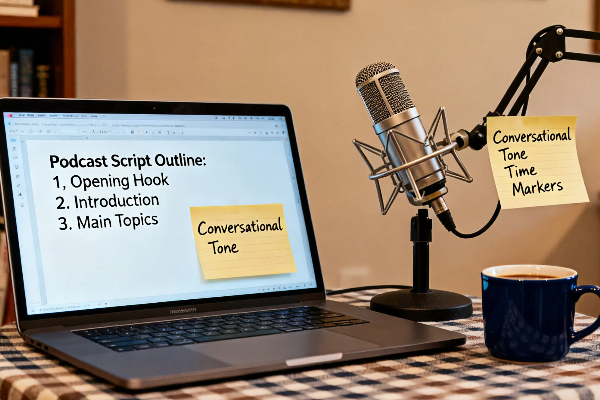 podcast script cover
