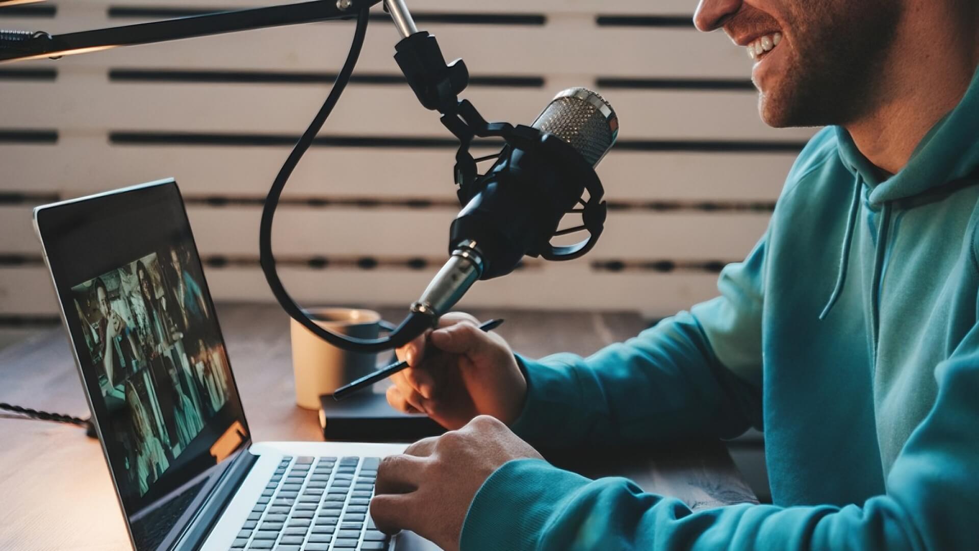 record a podcast remotely