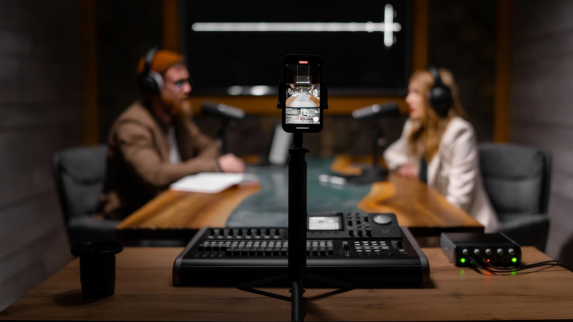 recording podcast