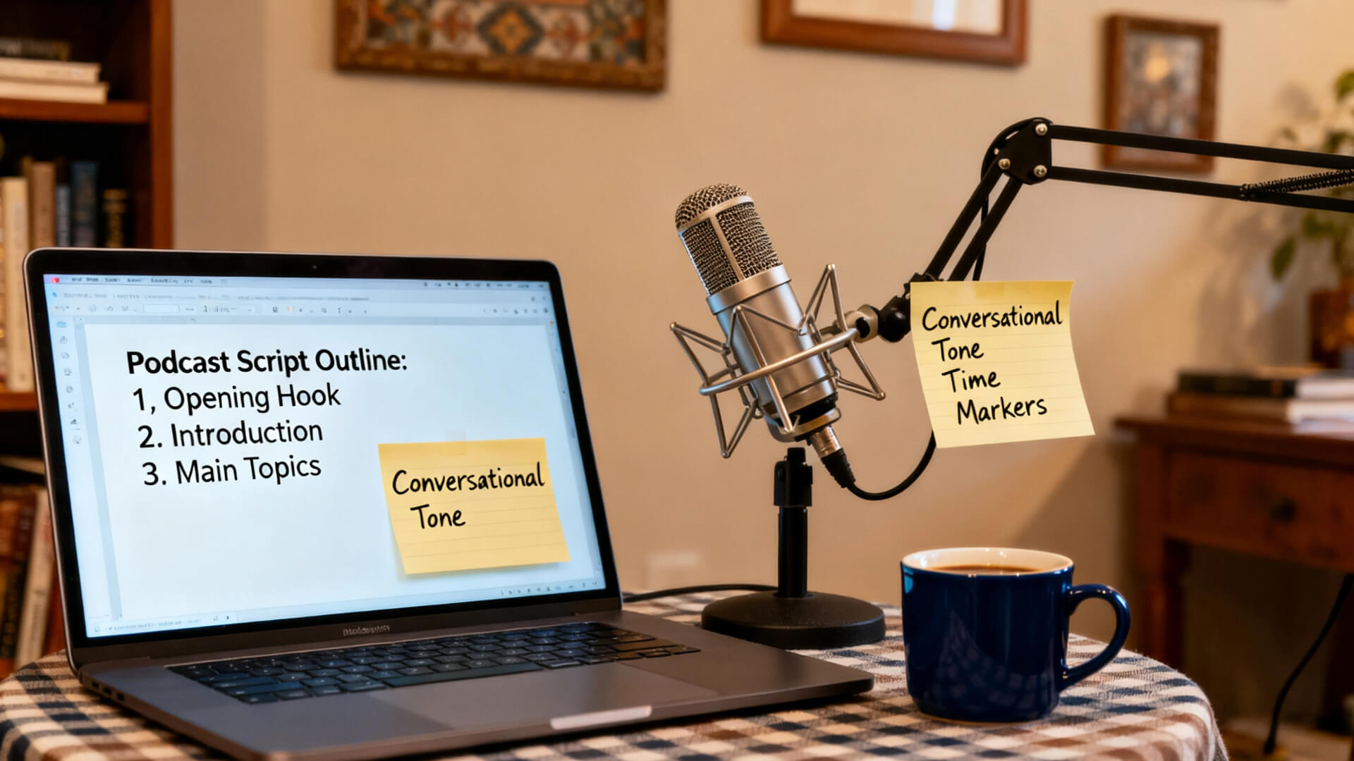 write podcast script